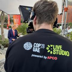 COP28 Live Studio - The Abu Dhabi Media Office with APCO Worldwide