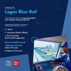 Lagos Blue Rail - Lagos Metropolitan Area Transport Authority (LAMATA) with 