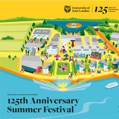 Royal Docks Innovation and Enterprise 125th Anniversary Summer Festival - University Of East London with 