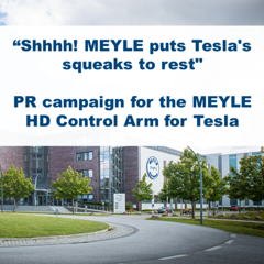 Shhhhh! Meyle puts Tesla's squeaks to rest - Meyle AG with Klenk & Hoursch AG