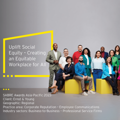 Uplift social equity - creating an equitable workplace for all - EY with 